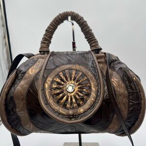 REEM Vintage 80s Metallic Hard Top Frame Bag